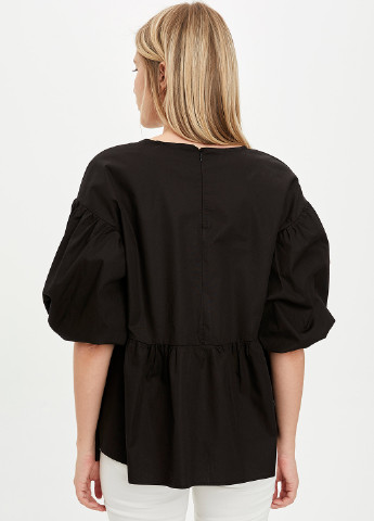 Чорна демісезонна блуза DeFacto