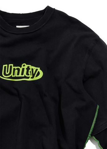 Черный демисезонный кэжуал лонгслив H&M с надписями