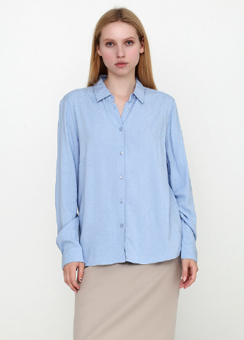 Голубая демисезонная блуза BRANDTEX CLASSIC