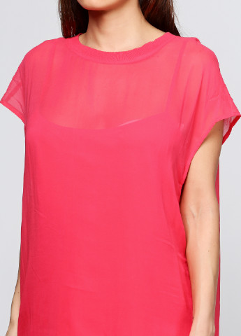 Коралловая летняя блуза DKNY
