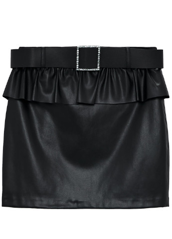 Черная кэжуал однотонная юбка Zara