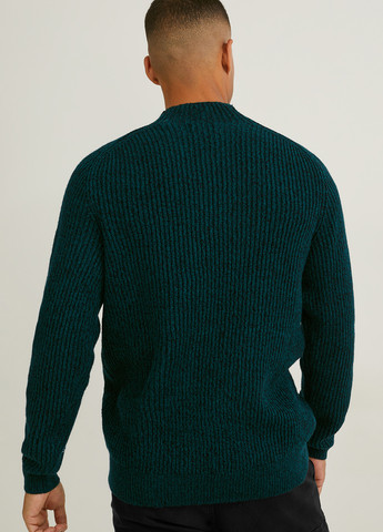 Зеленый зимний свитер C&A