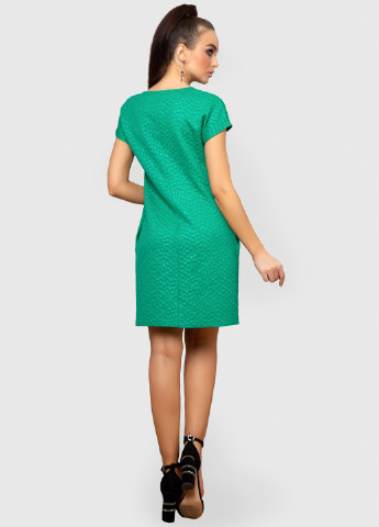 Зеленое кэжуал платье футляр ST-Seventeen однотонное