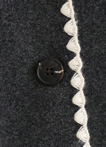 Темно-серое демисезонное Пальто оверсайз SHEIN