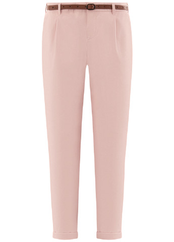 Розовые кэжуал демисезонные брюки Oodji