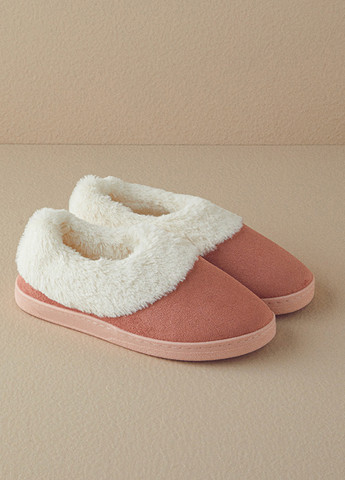 Розовые тапочки English Home с мехом