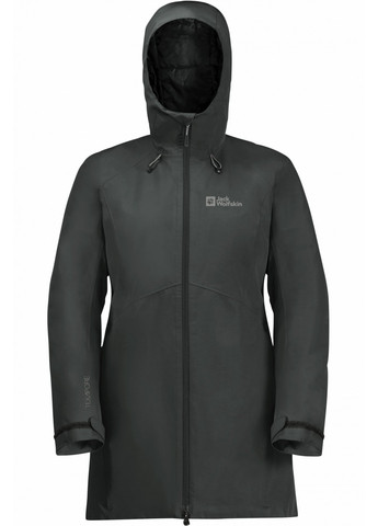 Темно-серая демисезонная куртка Jack Wolfskin HEIDELSTEIN INS JKT W