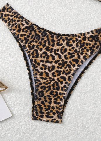 Светло-бежевый летний купальник раздельный SHEIN