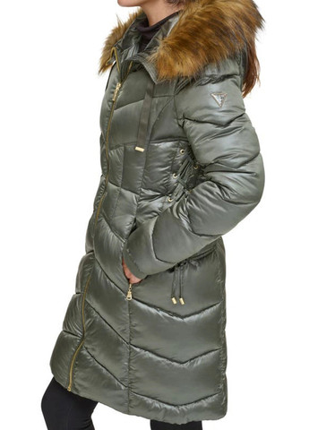 Зеленая демисезонная куртка Guess