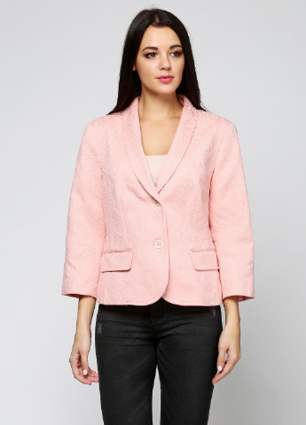 Розовый кэжуал пиджак Talbots - с цветочным узором - демисезонный