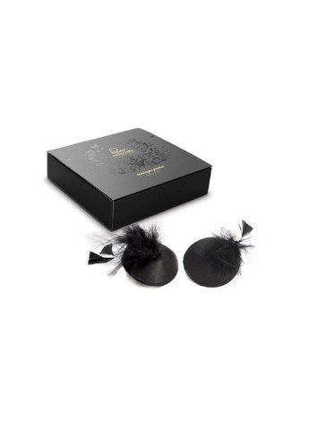 Пестіс - стикини Burlesque pasties FEATHER, з пір'ям Bijoux Indiscrets (255247580)