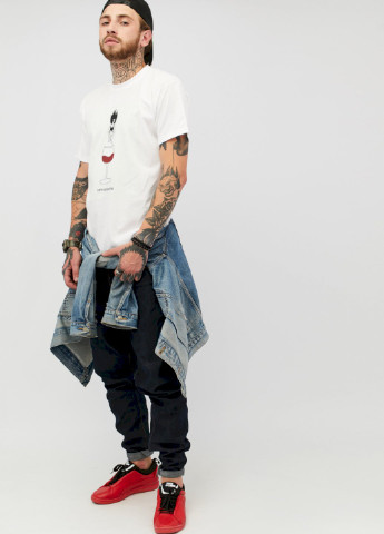 Белая футболка мужская YAPPI