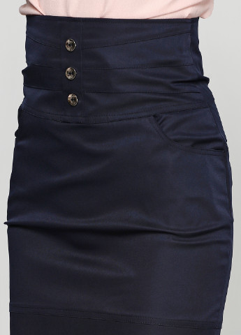 Темно-синяя кэжуал однотонная юбка Alvina мини