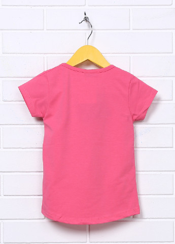 Розовая летняя футболка с коротким рукавом Atabay