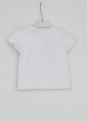 Белая летняя футболка с коротким рукавом Marasil