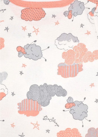 Молочна всесезон піжама для дівчинки інтерлок лонгслив + брюки Фламинго Текстиль