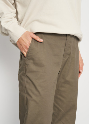 Серо-коричневые кэжуал демисезонные зауженные брюки JJXX