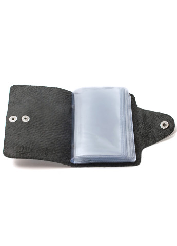 Подарочный набор №28: Обложка на паспорт + визитница (черный флотар) HandyCover однотонный чёрный