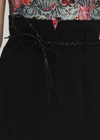 Черное коктейльное платье B&W с рисунком