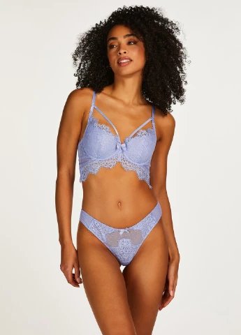 Голубой бюстгальтер Hunkemoller с косточками полиамид