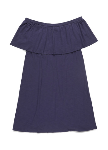 Синя кежуал сукня з відкритими плечима Ripe однотонна