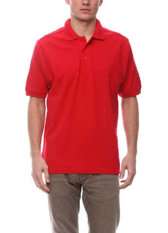 Красная футболка-поло для мужчин James Harvest однотонная