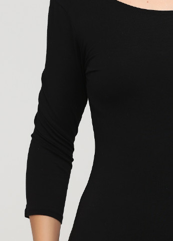 Чорна кежуал сукня з відкритою спиною H&M однотонна