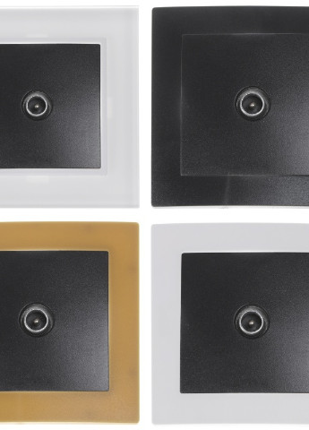 Розетка чорна NB-1TV bk Brille (253967264)