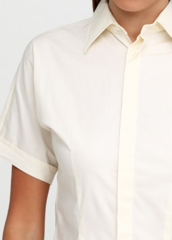 Кремовая кэжуал рубашка однотонная Ralph Lauren