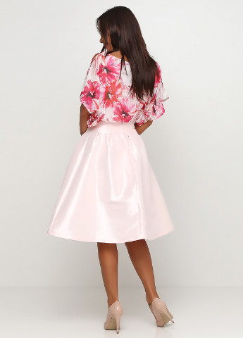 Светло-розовая кэжуал однотонная юбка Orsay миди