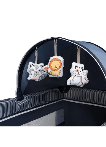 Кроватка-манеж SVEN PLUS BLUE NAVY, 125х65х77 см Lionelo (228856545)