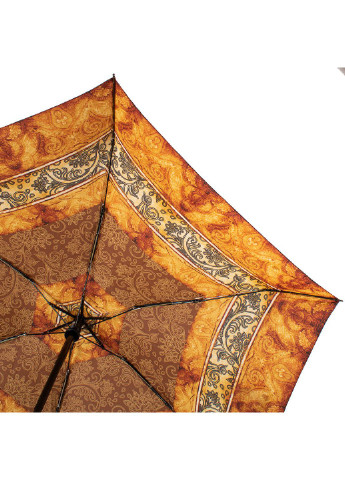 Коричневый складной зонт полный автомат 93 см Zest (197766180)