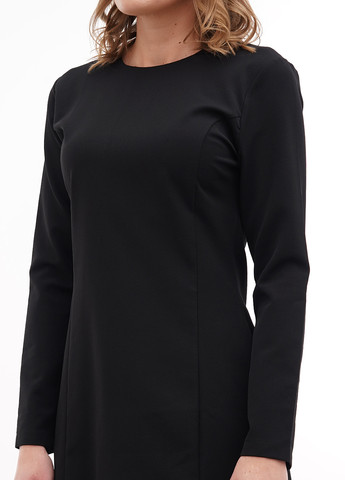 Чорна кежуал сукня дзвін Sassofono однотонна