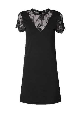 Чорна коктейльна сукня Tigha однотонна