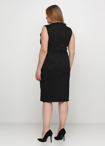 Черное кэжуал платье футляр Angelo Marani однотонное