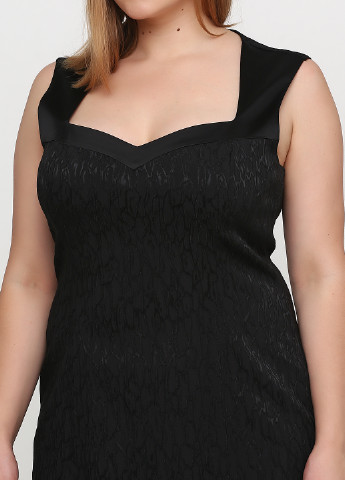 Черное кэжуал платье футляр Angelo Marani однотонное