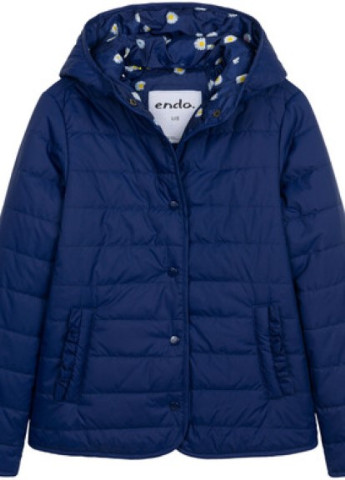 Синяя демисезонная куртка для девочки демисезонная Endo D05A005