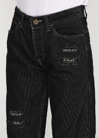 Черные кэжуал демисезонные прямые брюки RG 512