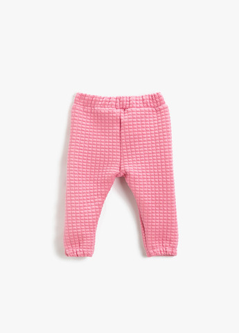 Розовые кэжуал демисезонные брюки KOTON