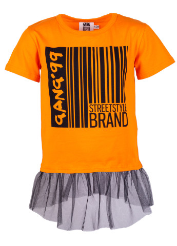 Оранжевая летняя футболка Flash