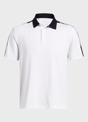 Белая футболка-поло для мужчин Under Armour с логотипом