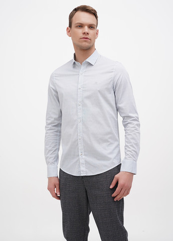 Белая кэжуал рубашка с геометрическим узором Lerros