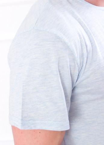 Голубая футболка мужская с коротким рукавом Носи своє 8012