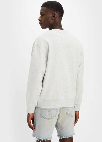 Світло-сірий світшот Levi's меланж без декору (303271405)