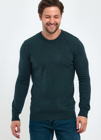 Серо-зеленый демисезонный свитер джемпер Trend Collection