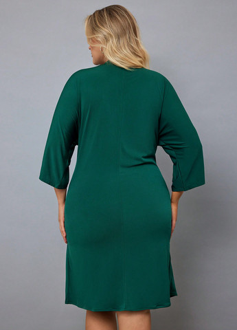 Смарагдова кежуал сукня а-силует SHEIN однотонна