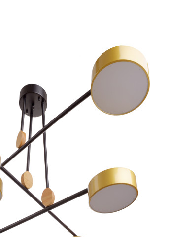 Светодиодная люстра BL-939С/6 LED 72W WW+NW+CW BK/G Brille (247373780)