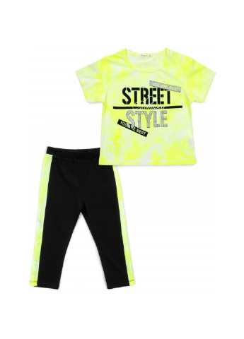 Чорний демісезонний набір дитячого одягу street style (15979-152g-green) Breeze