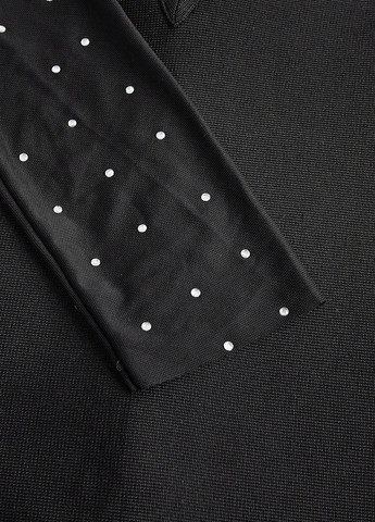 Черное коктейльное платье с открытой спиной SHEIN однотонное