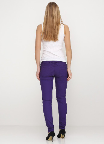 Фиолетовые кэжуал демисезонные зауженные брюки Esmara